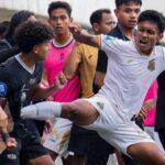 Fadly Alberto Tendang Pemain Dewa United di Laga EPA U-20