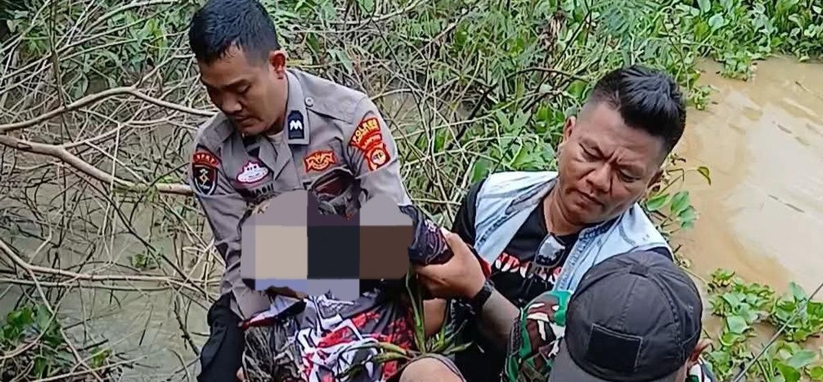 Mayat Pria Ditemukan di Tanggul Way Bungur Lampung