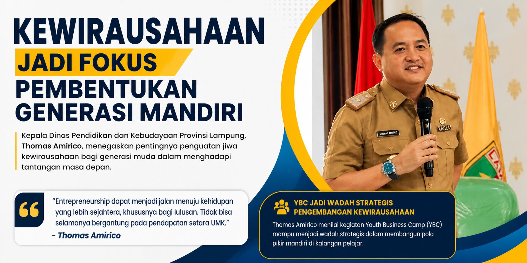 Kewirausahaan Generasi Muda Ditekankan di YBC Lampung