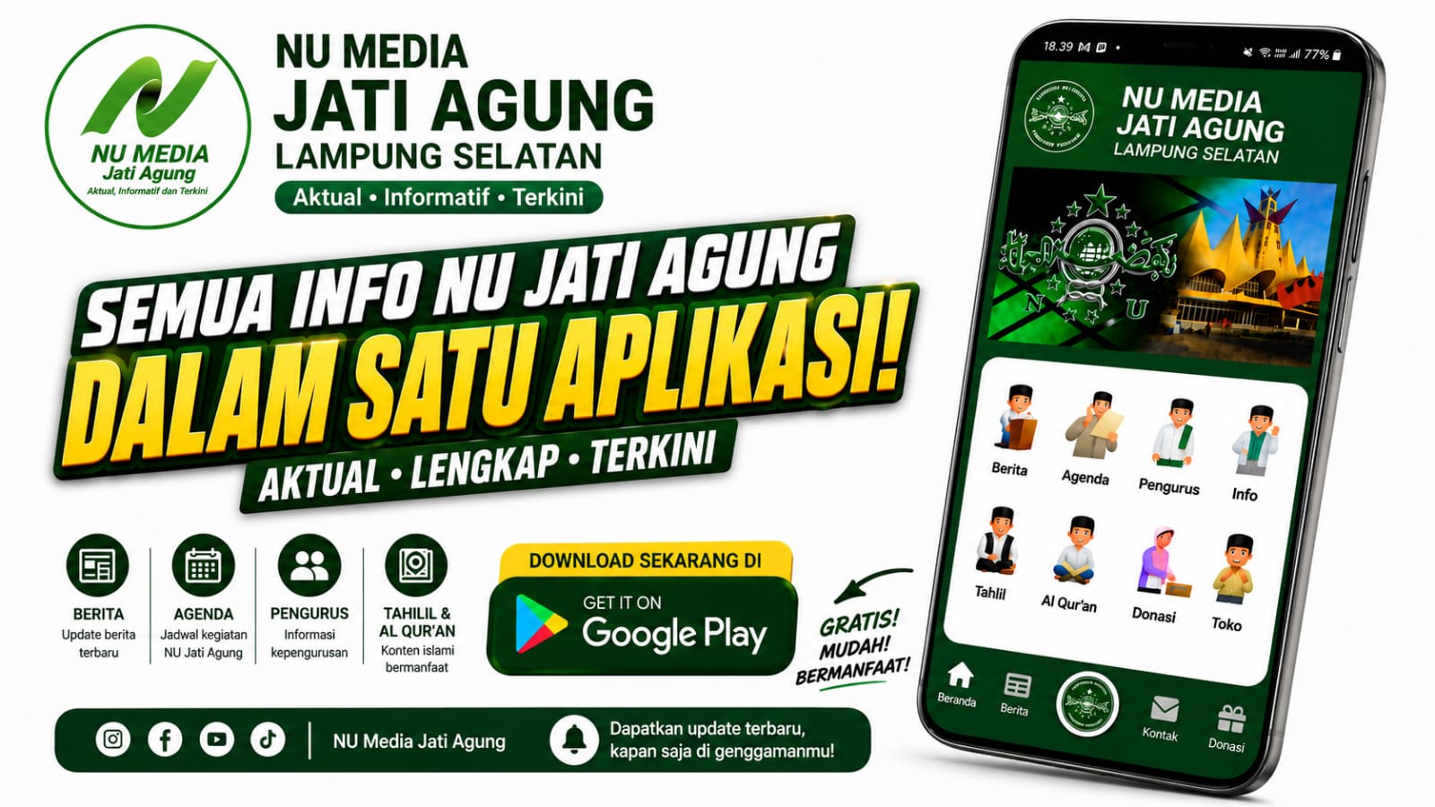 Aplikasi NU Media Jati Agung: Semua Informasi dalam Satu Genggaman