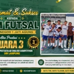 Tim Futsal SMAN 1 Jati Agung Raih Juara 3 di UIN Lampung