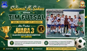 Tim Futsal SMAN 1 Jati Agung Raih Juara 3 di UIN Lampung
