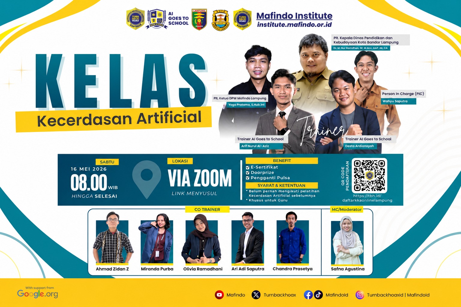 Kelas Kecerdasan Artifical Digelar Mafindo Lampung