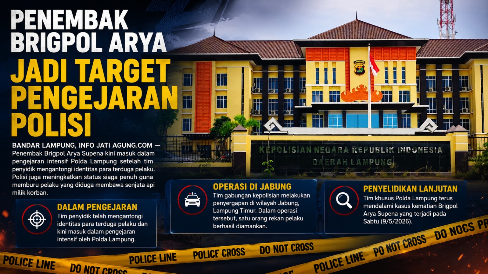 Penembak Brigpol Arya Masuk Daftar Buruan Polda