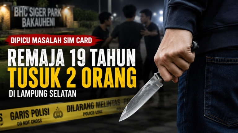 Penusukan Remaja di Lampung Selatan Dipicu Masalah SIM Card