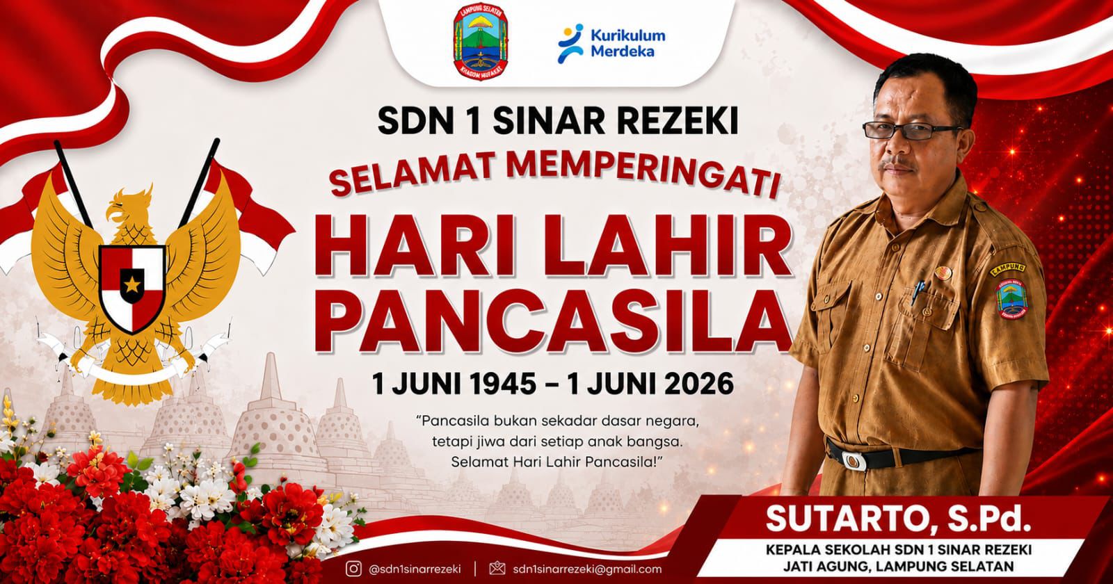 Pancasila Jadi Momentum SDN 1 Sinar Rezeki Perkuat Karakter