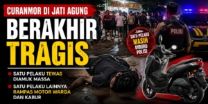 Curanmor di Jati Agung Berakhir Tragis, Satu Pelaku Tewas Diamuk Massa