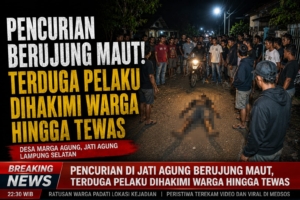 Pencurian di Jati Agung, Terduga Pelaku Tewas Diamuk Massa