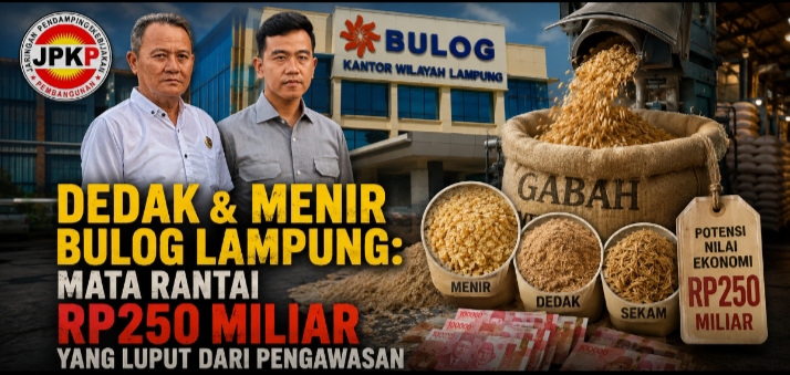 Dedak dan Menir Bulog Lampung Potensial Capai Rp250 M