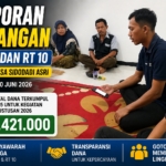 Laporan Keuangan RT Jadi Fokus Musyawarah RT 09 dan RT 10 Dusun 3