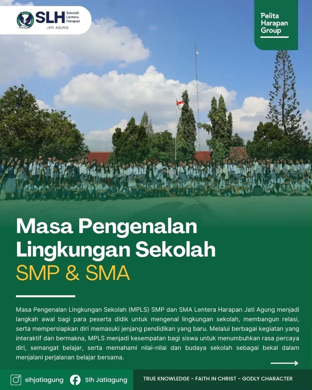 MPLS SMP dan SMA Lentera Harapan Jati Agung Sambut Siswa Baru